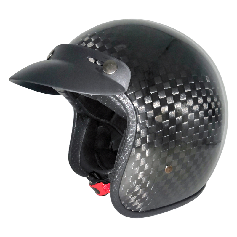 Casque ouvert rétro en Fiber D - Carbon Fiber Lightweight Motorcycle Helmet avis et prix