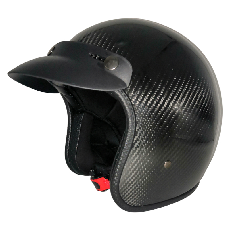 Casque ouvert rétro en Fiber D - Carbon Fiber Lightweight Motorcycle Helmet avis et prix