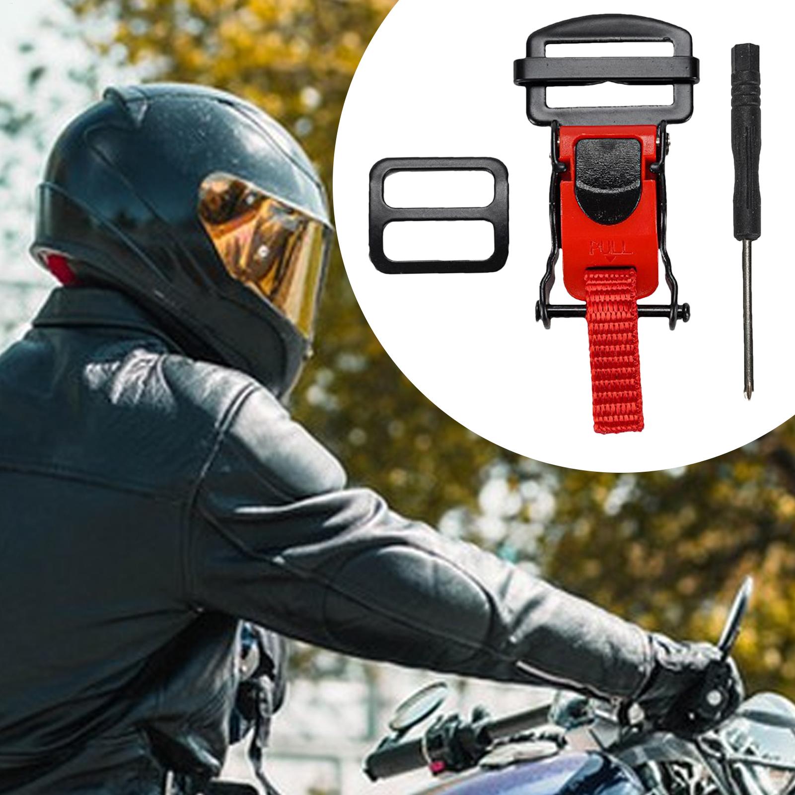 Sangle de casque de moto à bou - Quick Release Buckle Motorcycle Helmet avis et prix