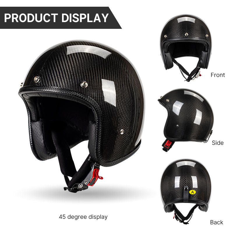 Casque de moto en fibre de car - Carbon Fiber Lightweight Motorcycle Helmet avis et prix
