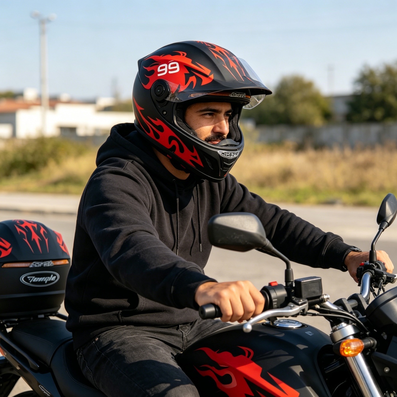 Casque de moto intégral pour h - Dual Visor Motorcycle Racing Helmet avis et prix