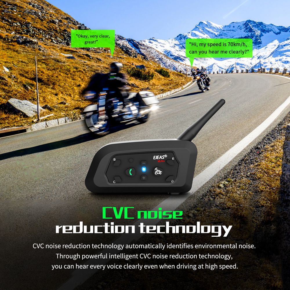 EJEAS V6 PRO Moto Casque Casqu - Full Face Motorcycle Helmet With Bluetooth avis et prix