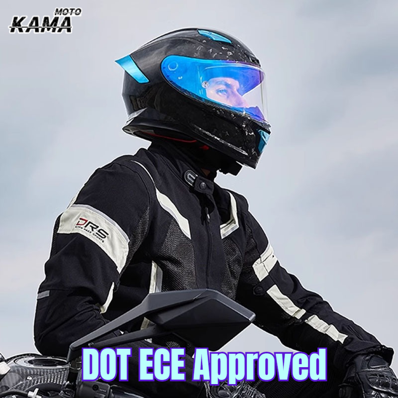 Casque intégral unisexe léger  - Carbon Fiber Lightweight Motorcycle Helmet avis et prix