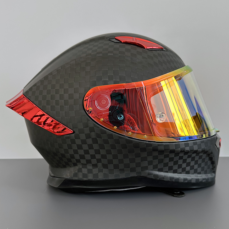 Casque intégral unisexe léger  - Carbon Fiber Lightweight Motorcycle Helmet avis et prix