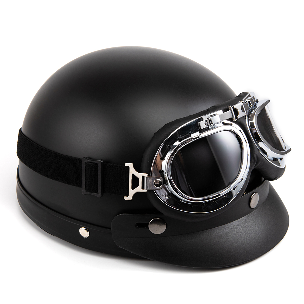 Casque De Moto visage ouvert r - Vintage Open Face Retro Helmet avis et prix