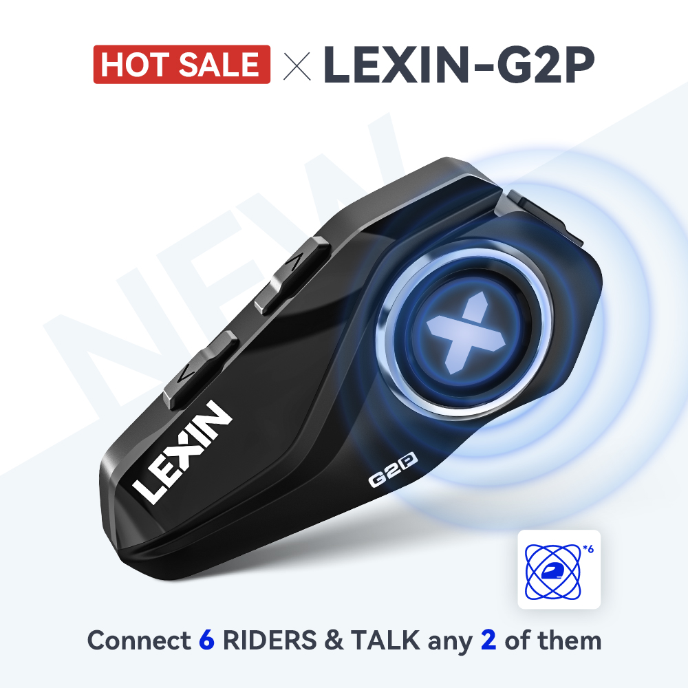 Lexin G2P casque d'interphone  - Universal Motorcycle Helmet Intercom Headset avis et prix