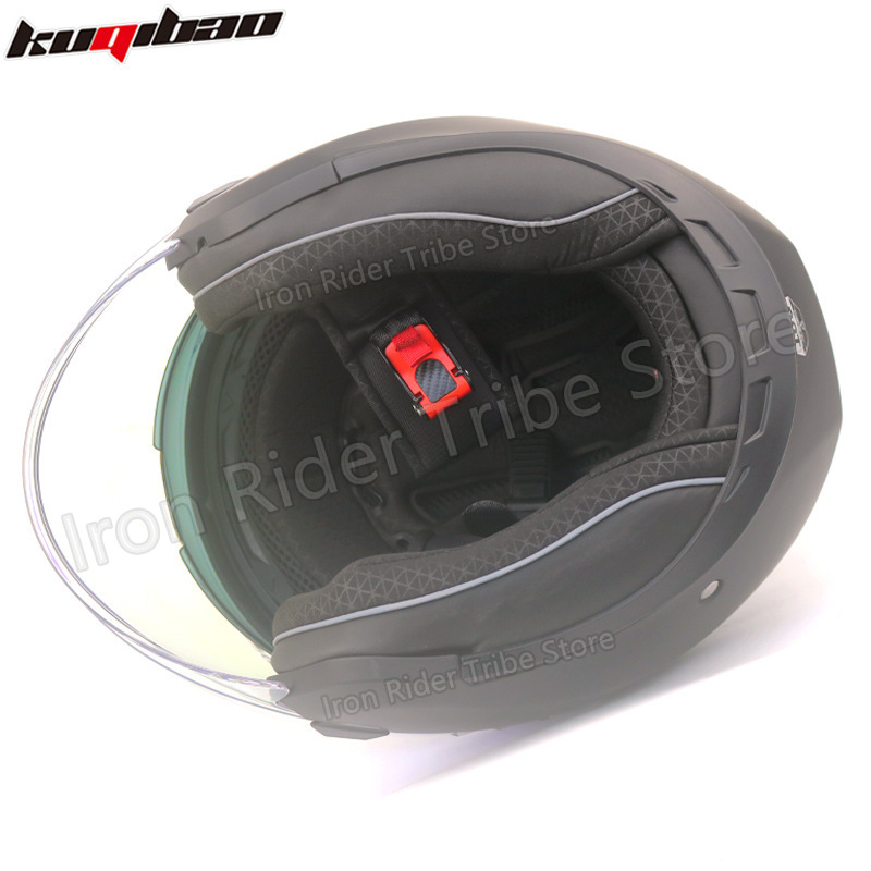 Casque de moto modulaire à dou - Modular Flip Up Motorcycle Helmet Dot Approved avis et prix